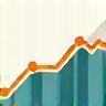 Measurable results icon - a graph showing upward trend